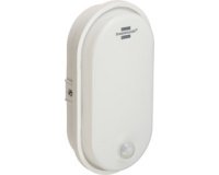 Ovale LED-lamp met bewegingssensor, wit