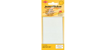 Patch thermocollant pour jeans, 170 x 150 mm, blanc