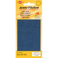 Patch thermocollant pour jeans, 170 x 150 mm, bleu