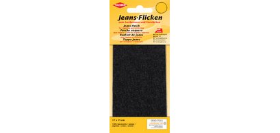 Patch thermocollant pour jeans, 170 x 150 mm, noir
