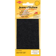 Patch thermocollant pour jeans, 170 x 150 mm, noir