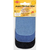 Mini patch thermocollant pour jeans, set 1, assorti