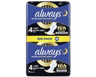Serviette hygiénique ultra Secure Night avec ailettes
