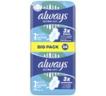 Serviettes hygiéniques Always Ultra Normal avec ailettes - Paquet de 14