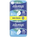 ultra Serviette hygiénique Normal à ailettes, BigPack