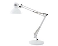 LED bureaulamp 'ARCHI', klem/voet, wit