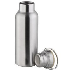 Gourde, en acier inoxydable satiné, 0,75 litre