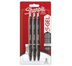 Stylo encre gel S-GEL, 0,7 mm,  blister de 3