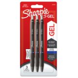 Stylo encre gel S-GEL, 0,7 mm, bleu, blister de 3