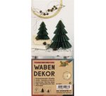 Décoration alvéolée CLASSIC XMAS TREE, set de 2