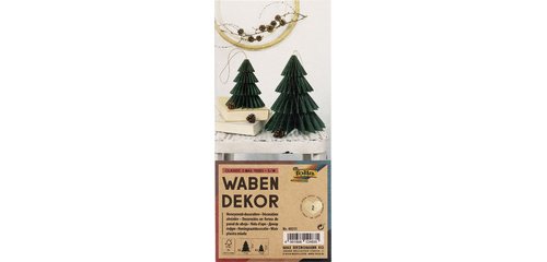 Décoration alvéolée CLASSIC XMAS TREE, set de 2
