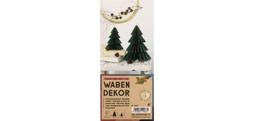 Décoration alvéolée CLASSIC XMAS TREE, set de 2