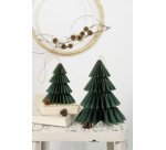 Décoration alvéolée CLASSIC XMAS TREE, set de 2
