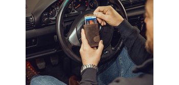 Brieftasche mit Kartenetui, Hunter-Leder, braun