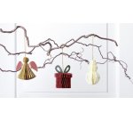 Décoration alvéolée CHRISTMAS, set cadeau de 3