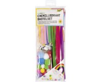 Kit d'activités en fil chenille RAINBOW, 212 pièces