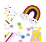 Kit d'activités en fil chenille RAINBOW, 212 pièces