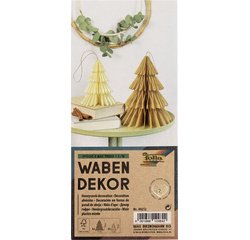 Décoration alvéolée HYGGE XMAS TREES, set de 2, S/M