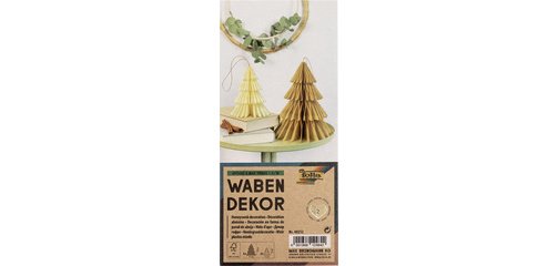 Décoration alvéolée HYGGE XMAS TREES, set de 2, S/M