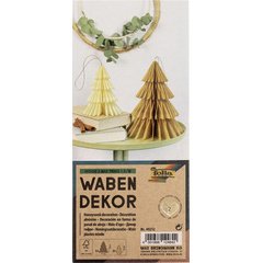 Décoration alvéolée HYGGE XMAS TREES, set de 2, S/M