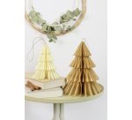 Décoration alvéolée HYGGE XMAS TREES, set de 2, S/M