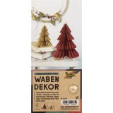 Décoration alvéolée BERRY XMAS TREE, set de 2, S/M