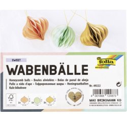Boule alvéolée SWEET, set de 3 boules
