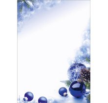 Papier à motif de Noël 'Blue Harmony', A4, 90 g/m2