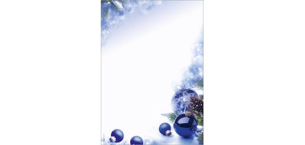 Papier à motif de Noël 'Blue Harmony', A4, 90 g/m2
