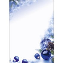 Papier à motif de Noël 'Blue Harmony', A4, 90 g/m2