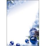 Papier à motif de Noël 'Blue Harmony', A4, 90 g/m2