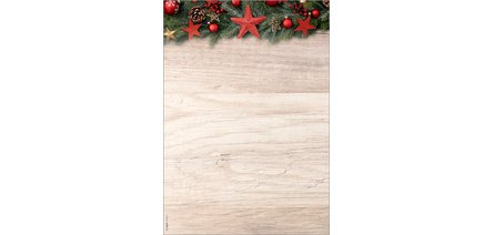 Papier à motif de Noël 'Christmas tree petrol', A4