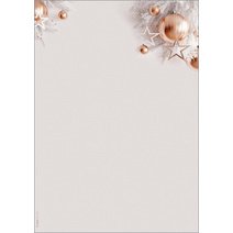 Papier à motif de Noël 'Christmas in rose gold', A4