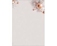 Papier à motif de Noël 'Christmas in rose gold', A4