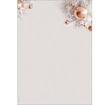 Papier à motif de Noël 'Christmas in rose gold', A4