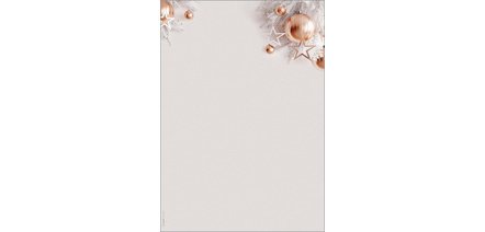 Papier à motif de Noël 'Christmas in rose gold', A4