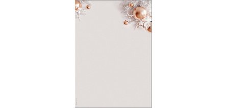 Papier à motif de Noël 'Christmas in rose gold', A4
