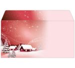 Enveloppe à motif de Noël 'Silent Night', format long