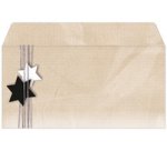 Enveloppe à motif de Noël 'Silent Night', format long