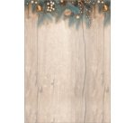 Papier à motif de Noël 'Golden Christmas Night', A4