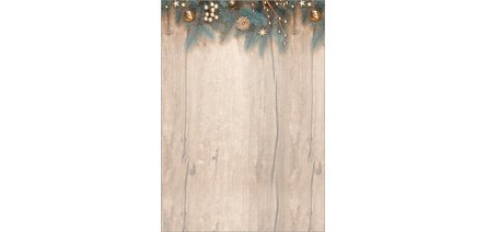 Papier à motif de Noël 'Golden Christmas Night', A4