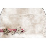 Enveloppe à motif de Noël 'Winter Chalet', DL, 90 g/m2