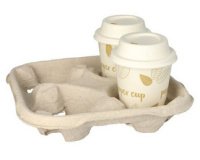 Porte gobelets 'To Go', en carton, pour 4 gobelets