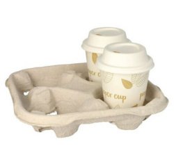 Porte gobelets 'To Go', en carton, pour 4 gobelets