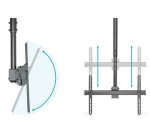 Support plafond universel pour écran/TV, noir