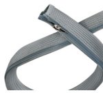 Gaine pour câble avec fermeture zip, 1,0 m, gris