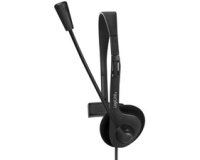 Casque mono, avec microphone, prise jack 3,5 mm
