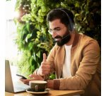Casque mono, avec microphone, prise jack 3,5 mm