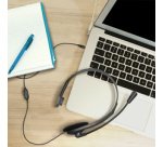 Casque mono, avec microphone, prise jack 3,5 mm