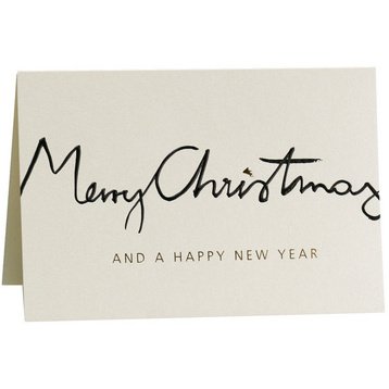 Carte de Noël 'Christmas Lettering', crème